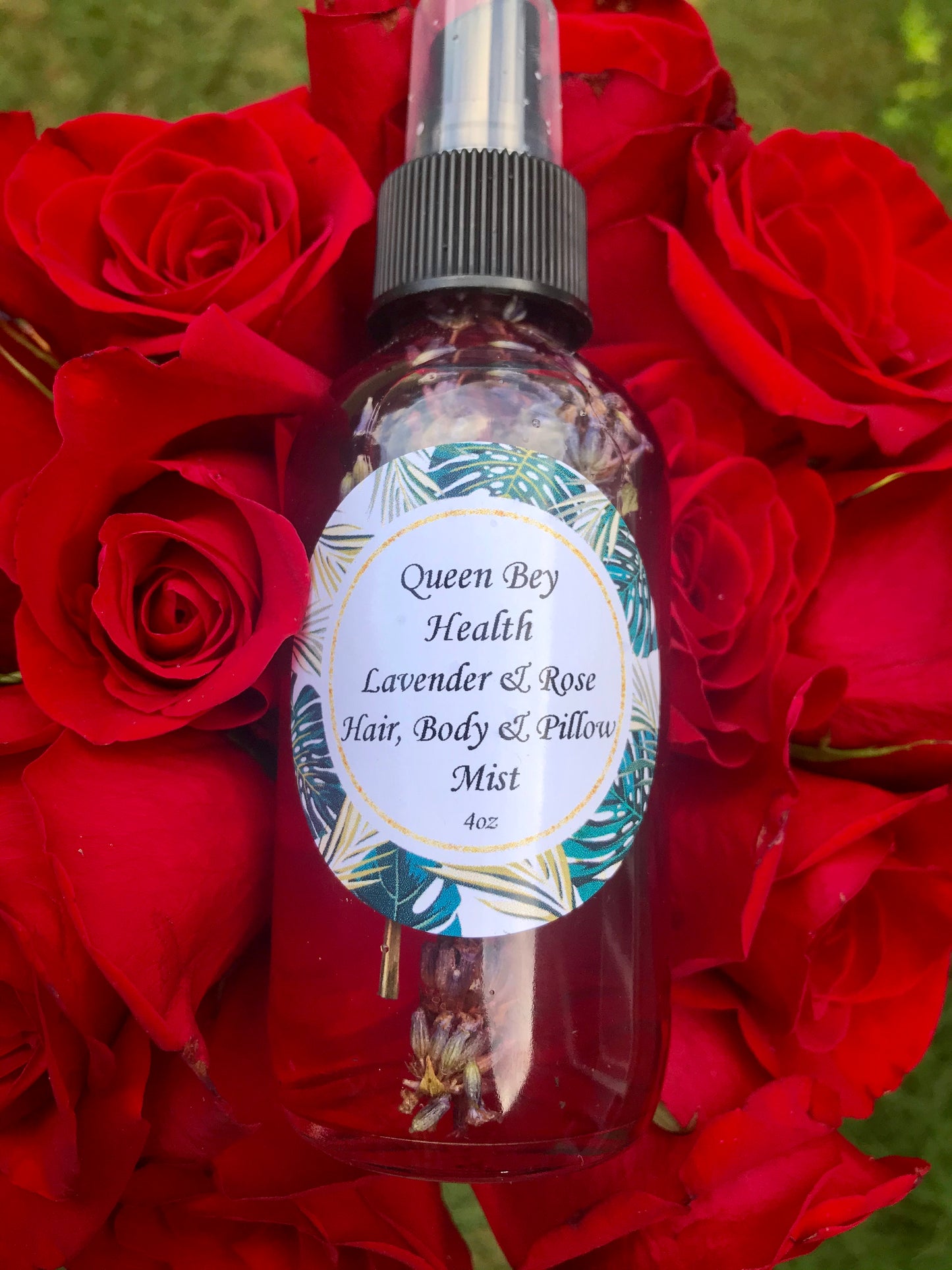 Lavender & Rosewater Hair, Body & Pillow Mist - Queen Bey Health 